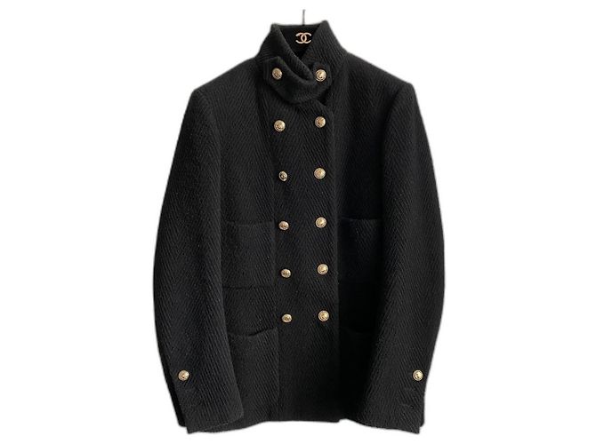 Cambon Chanel Jacke / Caban Schwarz