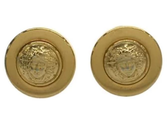 **Gianni Versace Gold Earrings Gold hardware  ref.950672