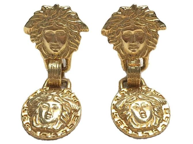 *Gianni Versace Gold Earrings Gold hardware  ref.950673