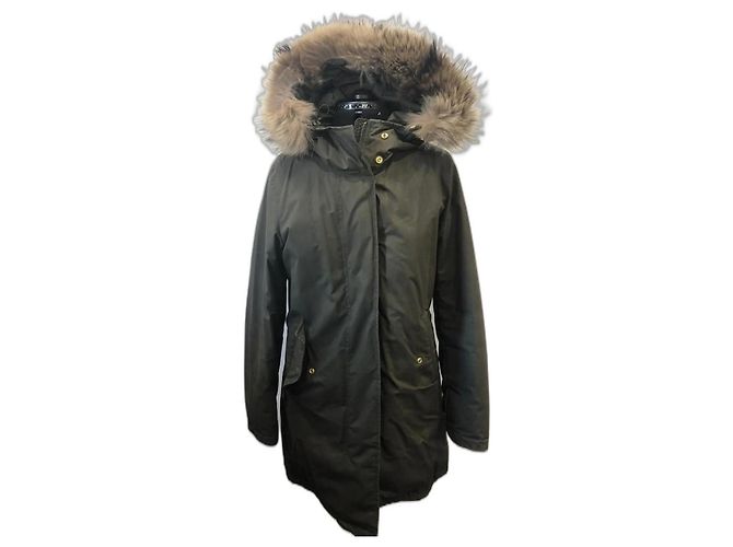 Woolrich Khaki Polyester Parka