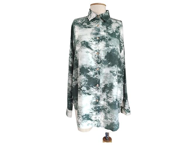 Camicia Oak and Fort in cotone verde Multicolore