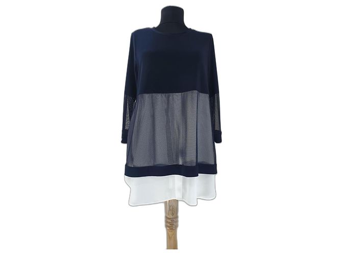 Top Joseph Ribkoff Azul Marinho Poliéster Tamanho M