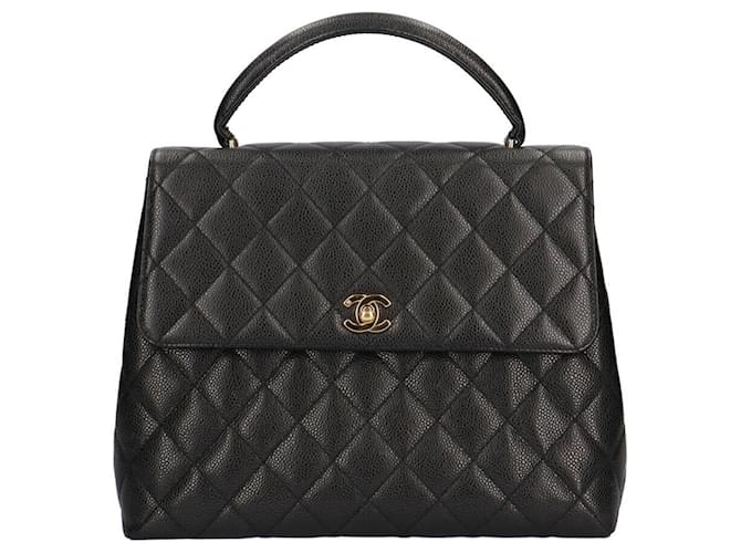 Timeless Chanel COCO Mark Black Leather  ref.951261