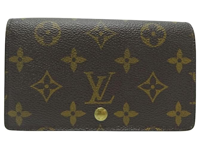 Louis Vuitton Trésor Marrom Lona  ref.951273