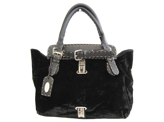 Fendi Anna Selleria Negro Terciopelo  ref.951307