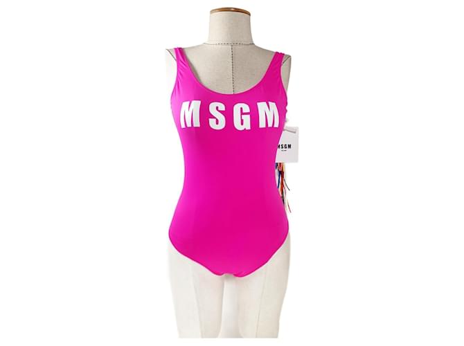 Msgm Swimwear Pink Elastane Polyamide  ref.951369