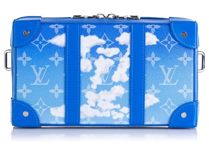 Louis Vuitton Blue Monogram Clouds Soft Trunk Wallet Cloth ref