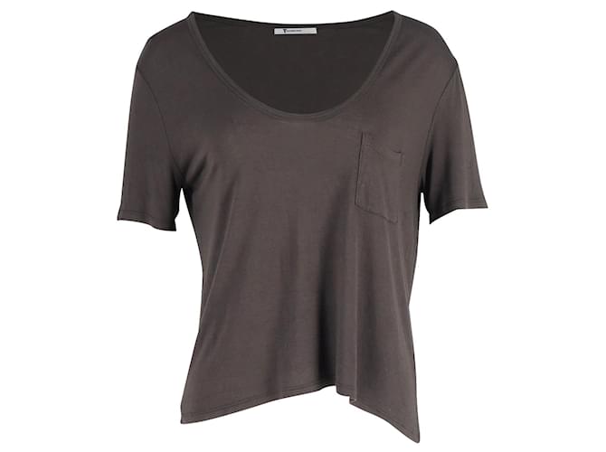 T By Alexander Wang Classic Pocket Tee in Olive Green Rayon Cellulose fibre  ref.951677