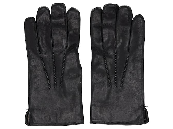 Prada-Handschuhe aus schwarzem Leder  ref.951694