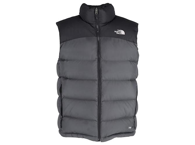 The North Face Padded Gilet Vest in Grey Polyester Black  ref.951739