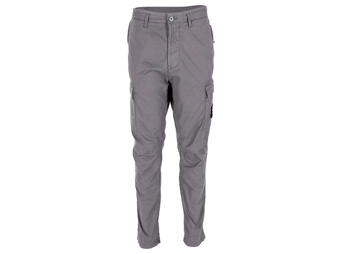 Stone Island Cargo Pants in Grey Cotton