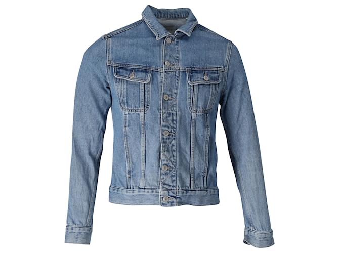Sandro Paris Jaqueta jeans com botões em algodão azul  ref.951847