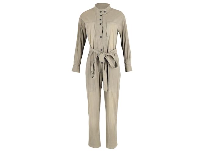 Isabel Marant Jumpsuit in Khaki Cotton Green  ref.951849