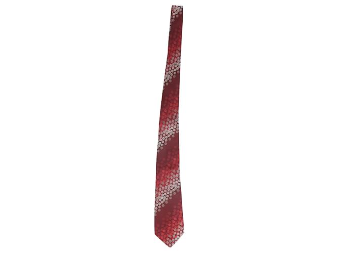 Kenzo-Krawatte mit Blumenmuster aus roter Baumwolle  ref.951891