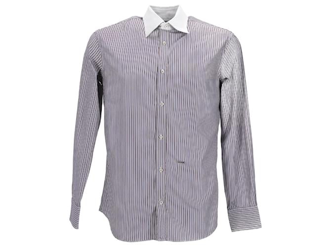Dsquared2 Camisa listrada em algodão multicolorido Multicor  ref.951918