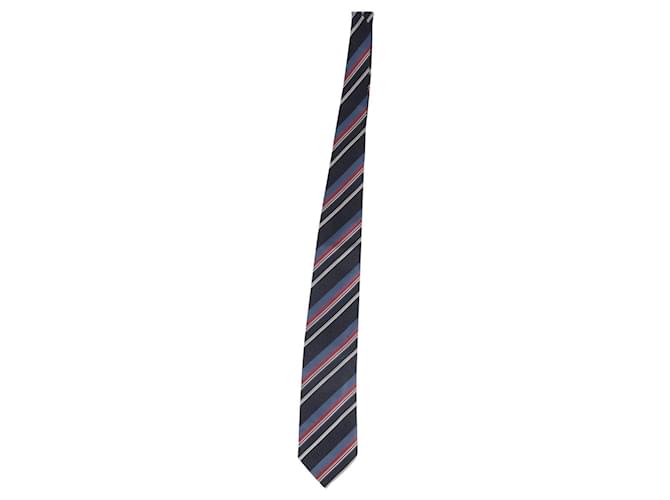Gestreifte Krawatte von Kenzo aus blauer Seide  ref.951983