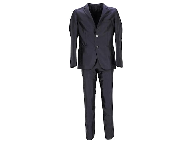 Maßgeschneiderter Anzug von Boss Hugo Boss aus marineblauem Polyester  ref.952059