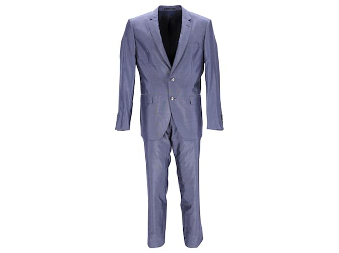 Boss Hugo Boss Costume sur mesure en bleu Cupro Fibre de cellulose  ref.952110