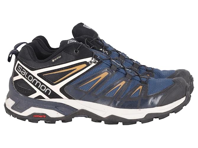 Autre Marque Salomon X ULTRA 3 GORE-TEX Hiking Shoes in Navy Blue Synthetic  ref.952113
