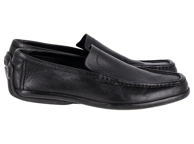 Gucci Slip-On-Loafer aus schwarzem Leder  ref.952141