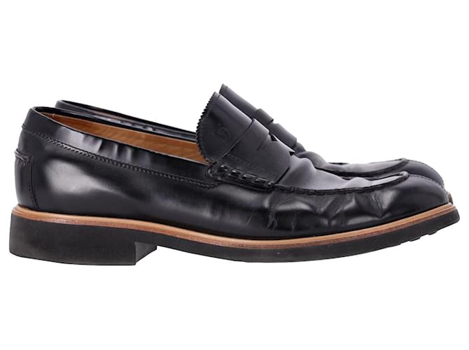 Tod's Slip On Loafers in Black Leather  ref.952153