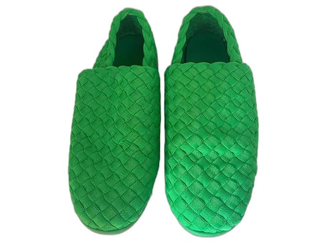Bottega Veneta Sneakers Green Polyester  ref.952207