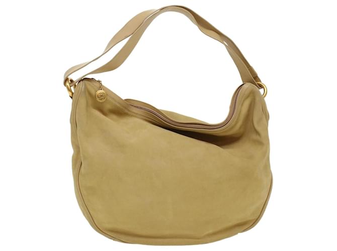 GUCCI Shoulder Bag Leather Beige Auth bs5660  ref.952223