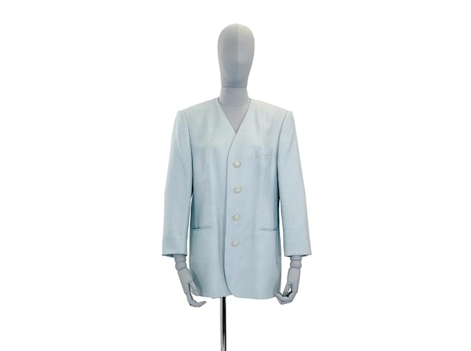 Autre Marque NICHT SIGN / UNSIGNED Jacken FR 40 Wolle Blau  ref.952385