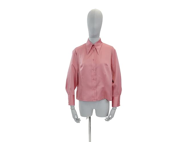 Autre Marque NON SIGNE / UNSIGNED  Tops FR 48 Polyester Pink  ref.952389
