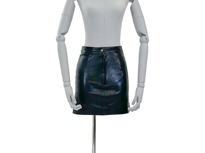 Autre Marque NON SIGNE / UNSIGNED  Skirts FR 36 Leather Black  ref.952390