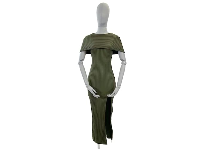 Autre Marque ELLEME  Dresses FR 36 SYNTHETIC Green  ref.952459