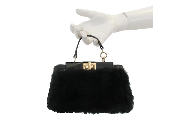 FENDI  Handbags   Leather Black  ref.952462