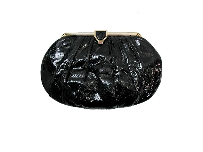 Vintage Judith Leiber Black Silk Purse with Passementerie Embroidery - Ruby  Lane
