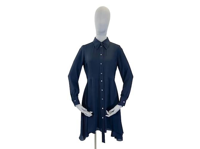 LOUIS VUITTON Kleider International S Polyester Blau  ref.952506