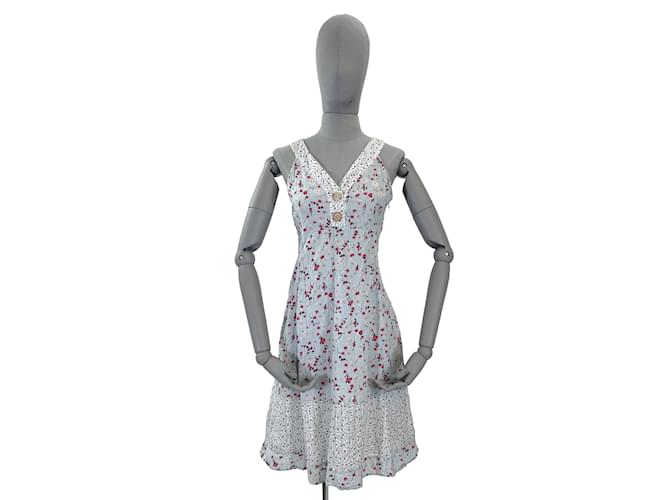 KENZO  Dresses FR 38 cotton Blue  ref.952517