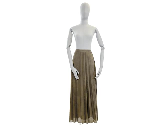 Autre Marque NON SIGNE / UNSIGNED  Skirts International L Polyester Khaki  ref.952543