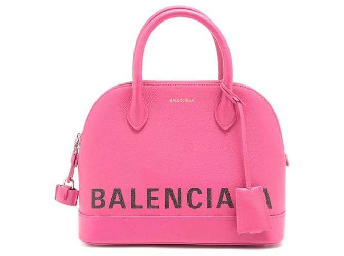 Balenciaga Ville Top Handle S Rosa Cuero 2-camino  ref.952625