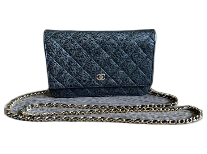 Chanel Wallet On Chain Quilted Leather Crossbody Bag