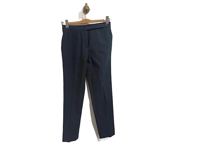 PRADA  Trousers T.IT 38 cotton Blue  ref.952789