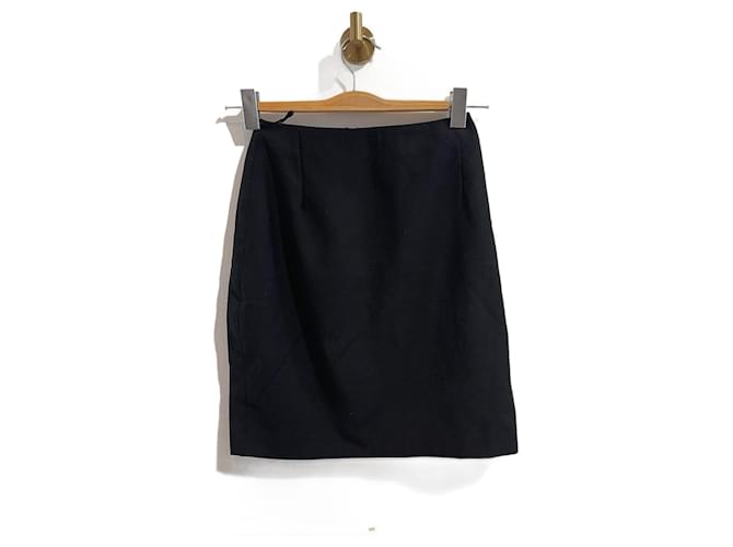 VERSACE  Skirts T.IT 38 WOOL Black  ref.952794