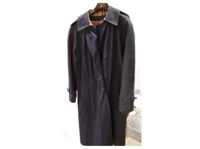 Trench Burberry Blu Notte in Cotone Blu navy