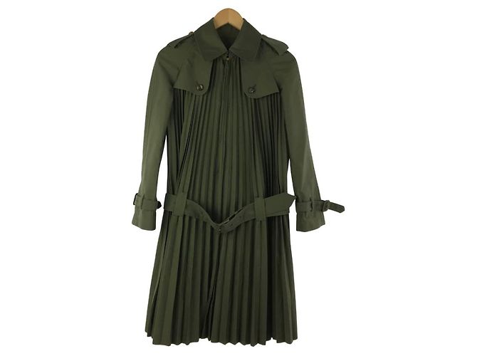 ***Junya Watanabe Plicate Coat Green Khaki