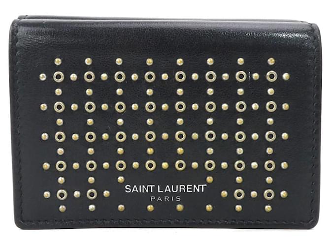 SAINT LAURENT Preto Couro  ref.953170