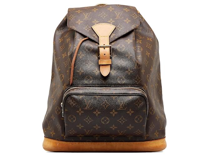 Louis Vuitton Brown Canvas Monogram Montsouris GM Backpack Louis Vuitton