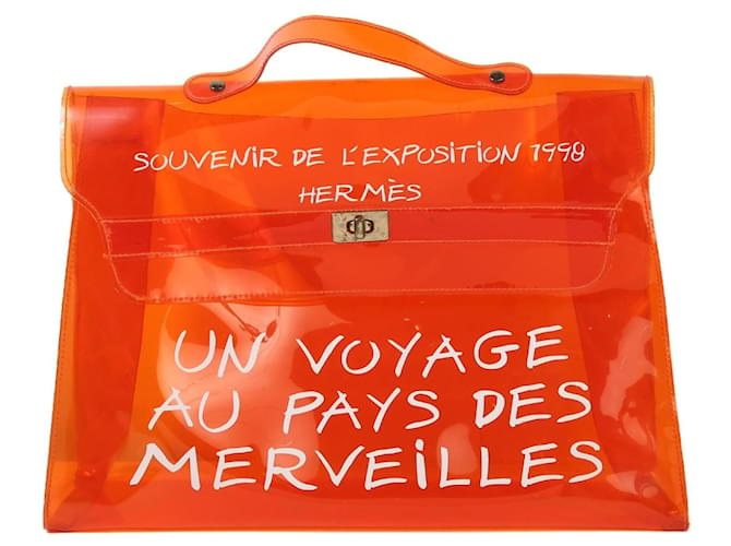 Bolsa Hermès Souvenir Satchel Laranja  ref.953618