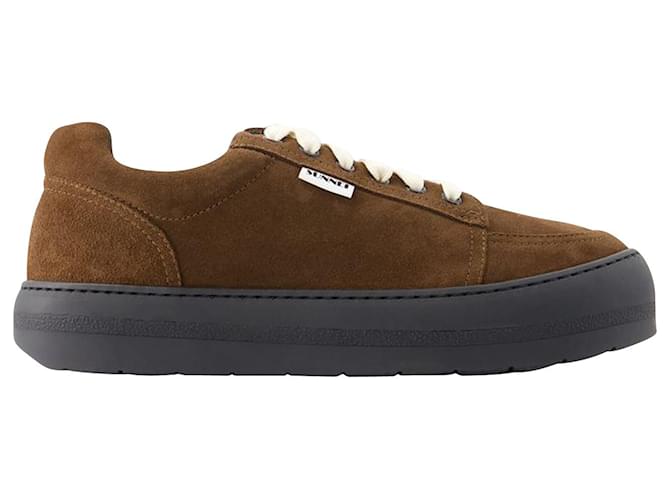 Autre Marque Sneakers Dreamy - Sunnei - Leather - Chocolate Black  ref.953699