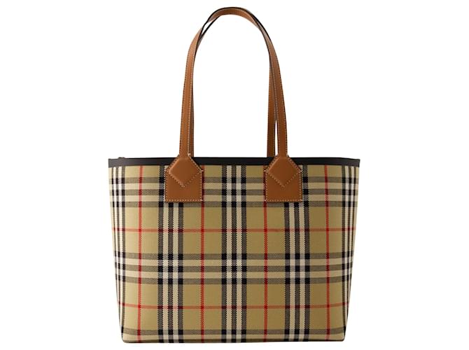 SM London Tote bag - Burberry - Cotton - Brown  ref.953701