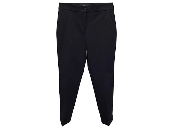 Etro Straight Leg Pants in Black Cotton  ref.953717