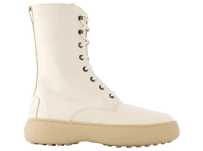 Botas Invierno Gommini - Tod's - Piel - Blanco