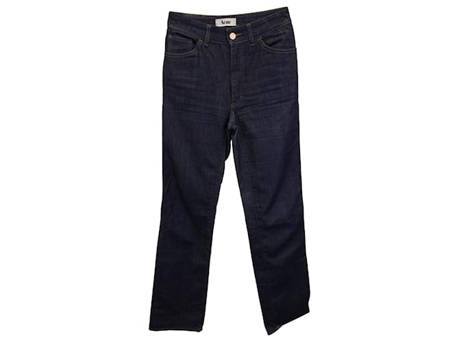 Acne Studios Flared Jeans in Blue Cotton Denim  ref.953737